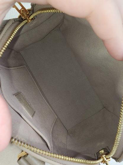 LV Tourterelle Creme Empreinte Speedy 20