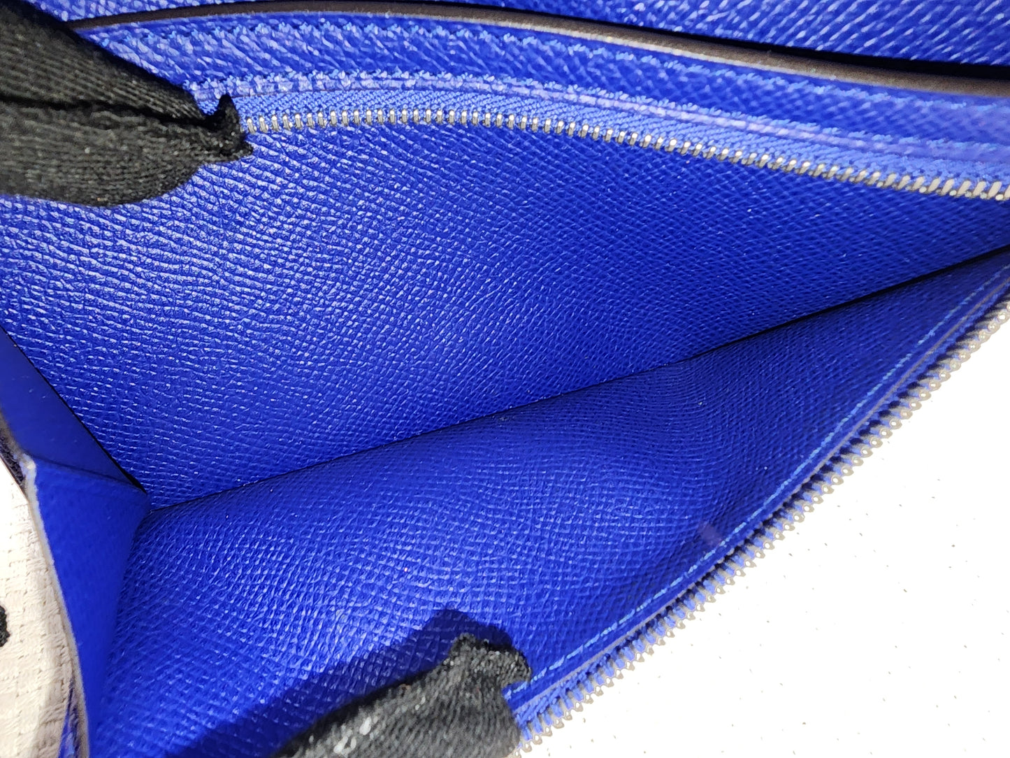 Hermes Blue Epsom Bearn Wallet (PHW)