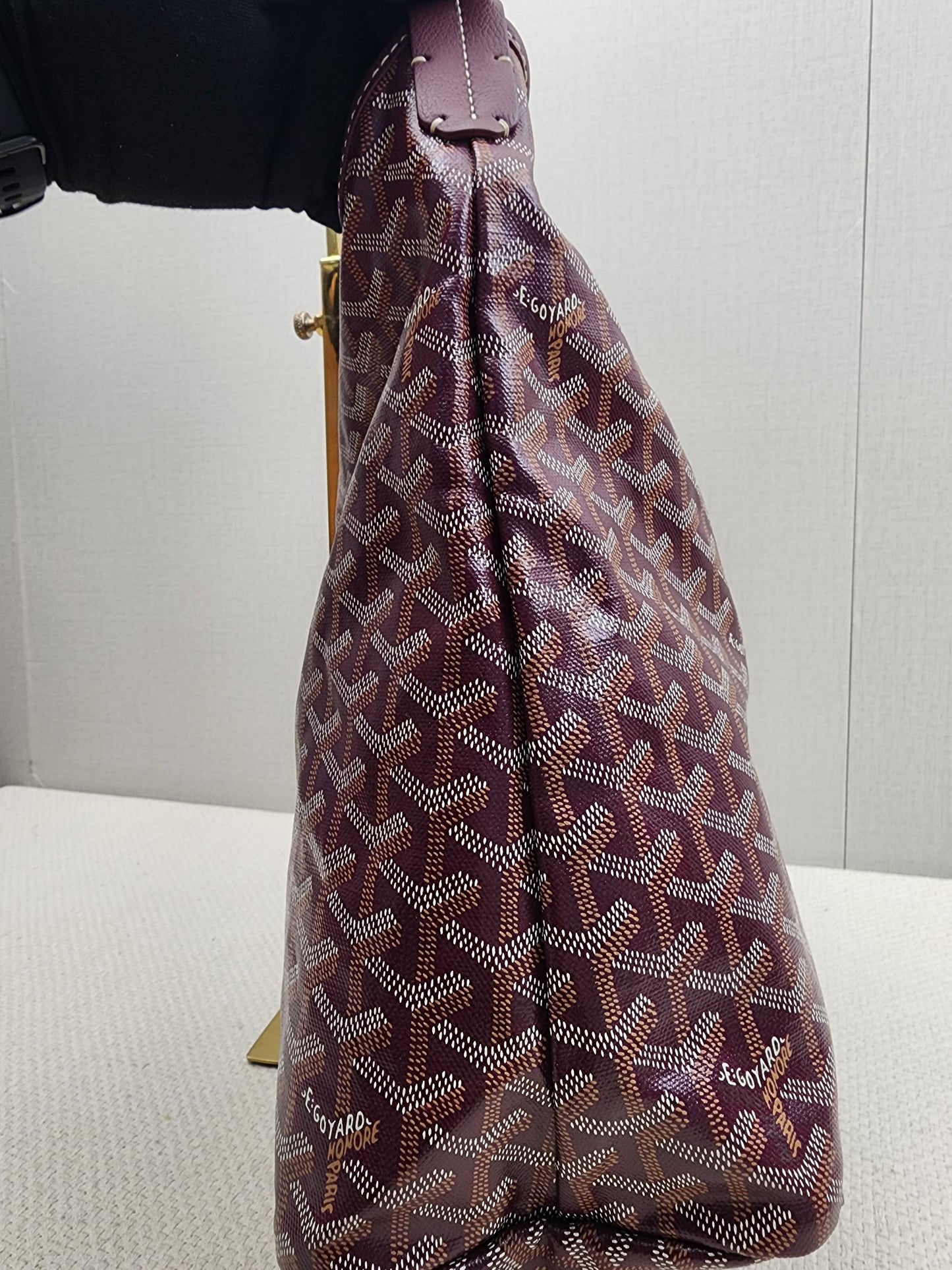 Goyard Burgundy Boheme Hobo