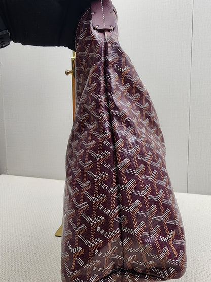 Goyard Burgundy Boheme Hobo
