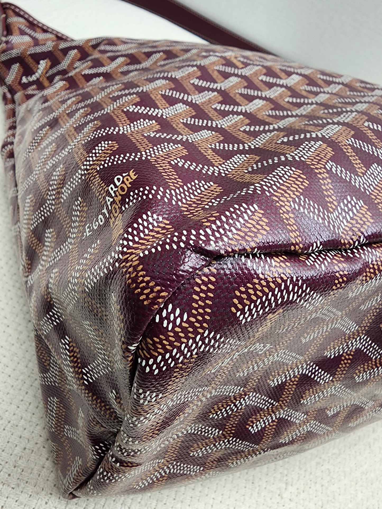 Goyard Burgundy Boheme Hobo