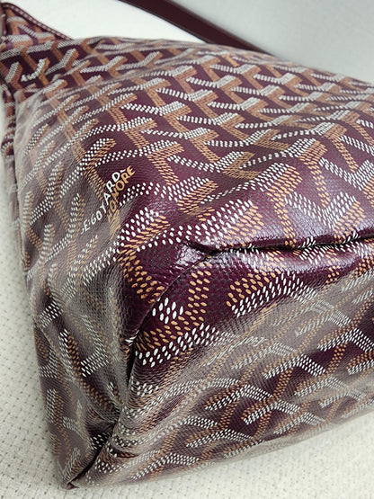 Goyard Burgundy Boheme Hobo