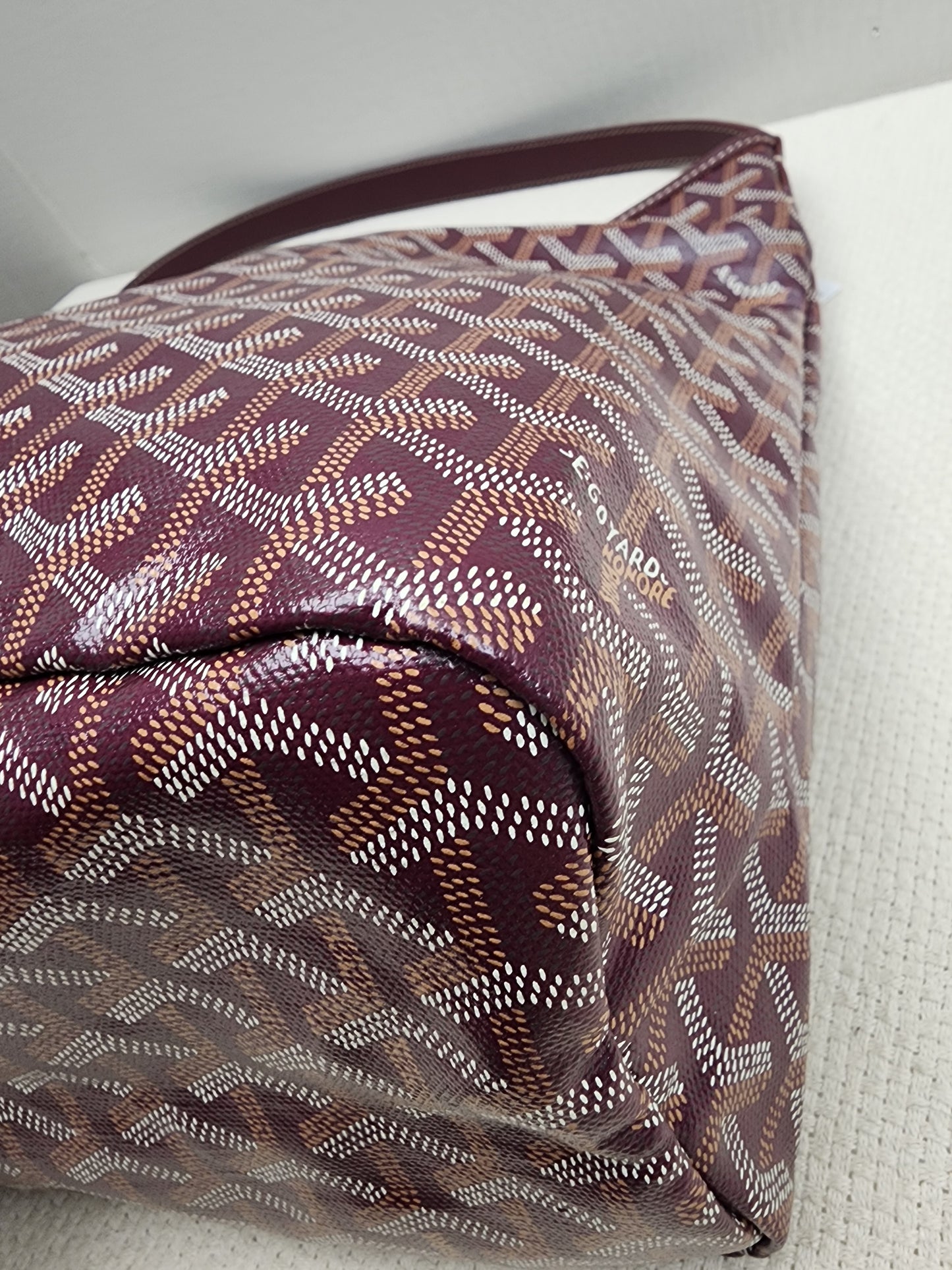 Goyard Burgundy Boheme Hobo