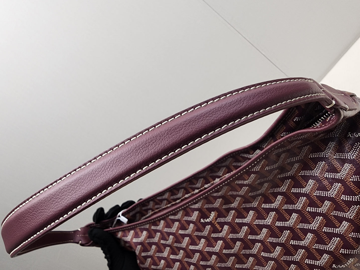 Goyard Burgundy Boheme Hobo