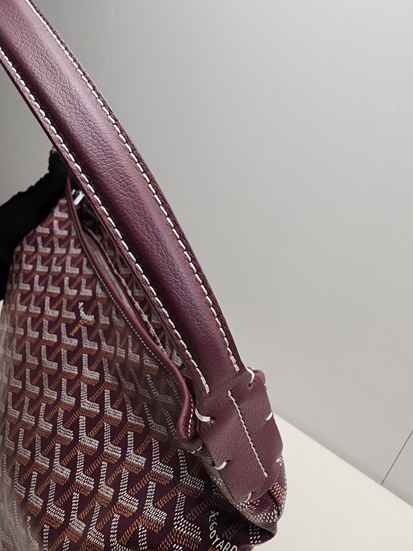 Goyard Burgundy Boheme Hobo