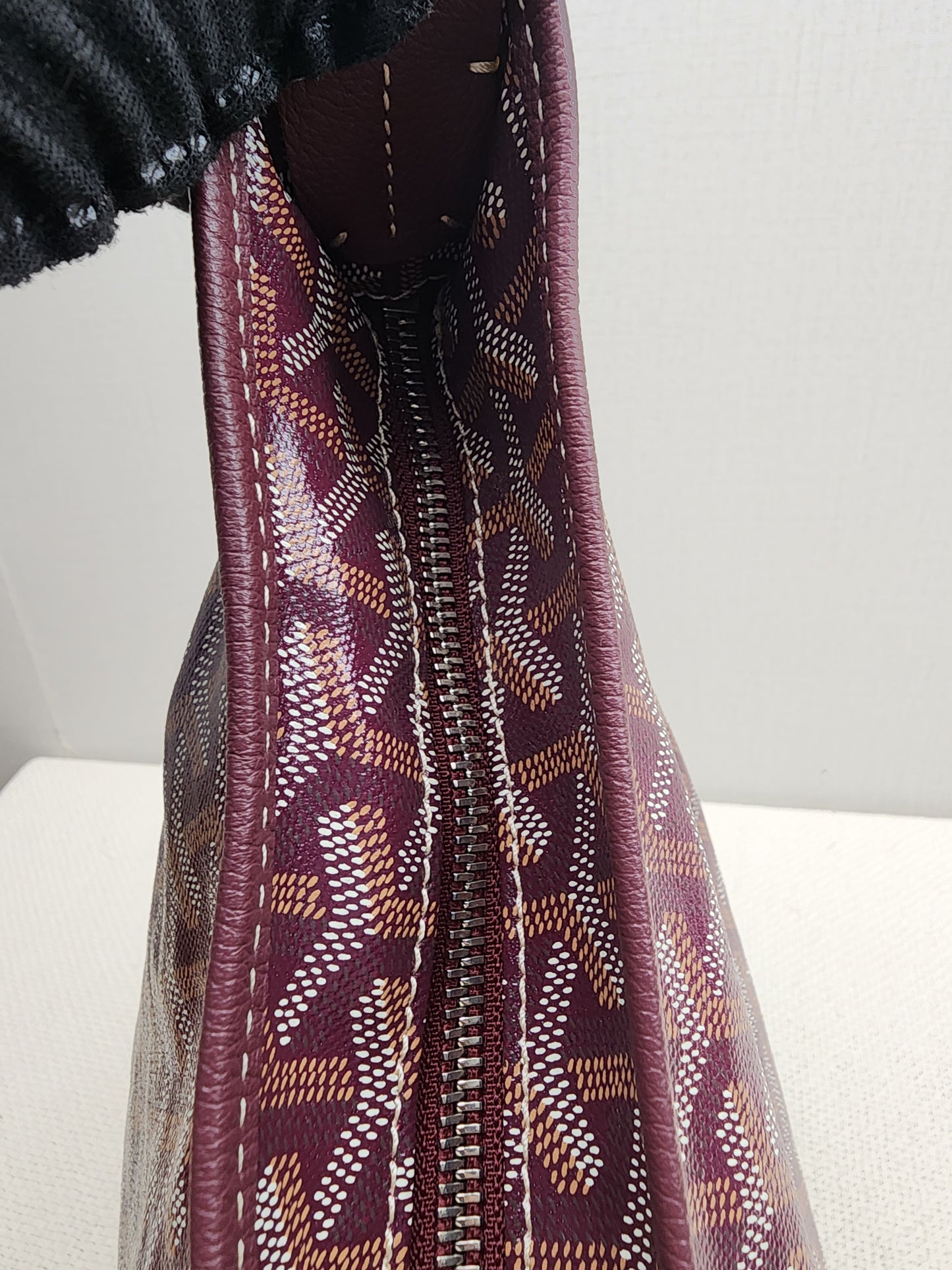 Goyard Burgundy Boheme Hobo
