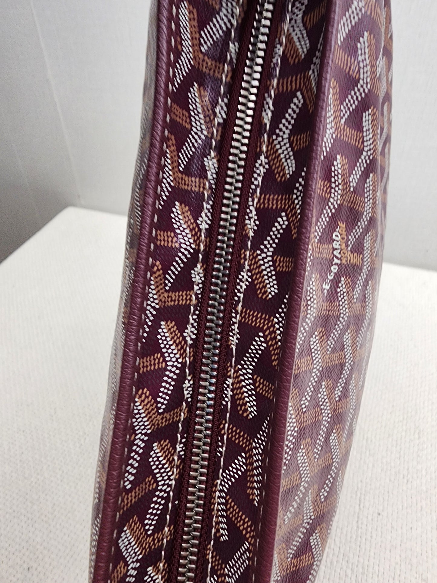 Goyard Burgundy Boheme Hobo