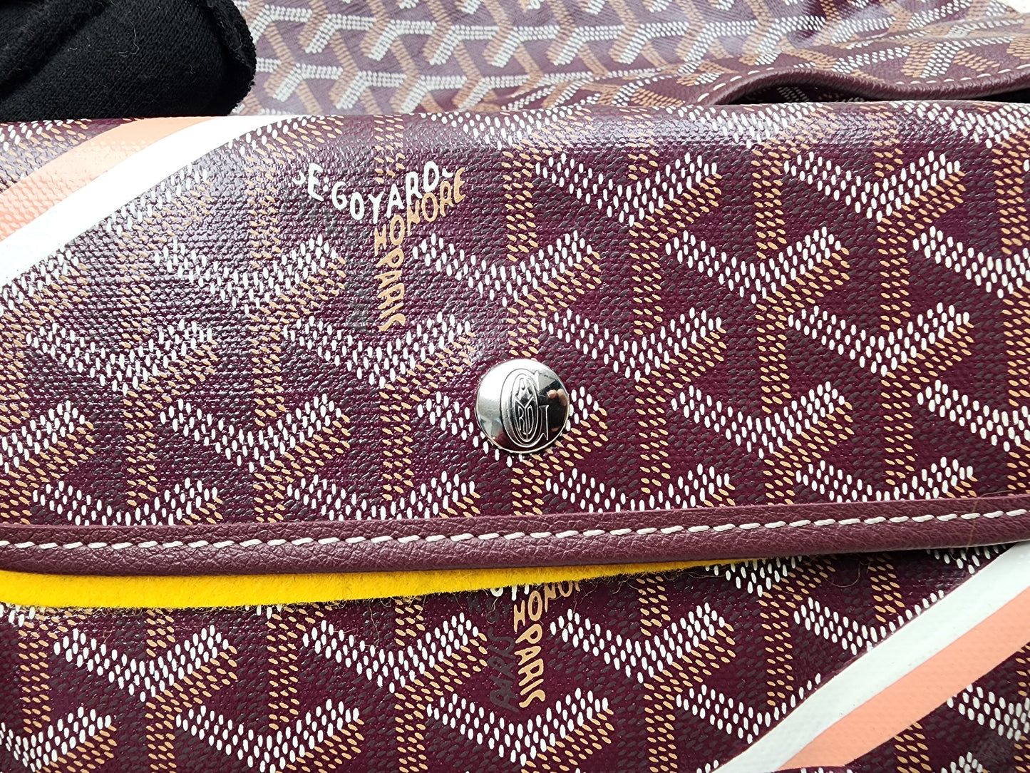 Goyard Burgundy Boheme Hobo