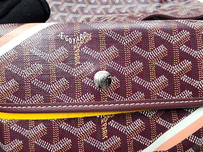 Goyard Burgundy Boheme Hobo