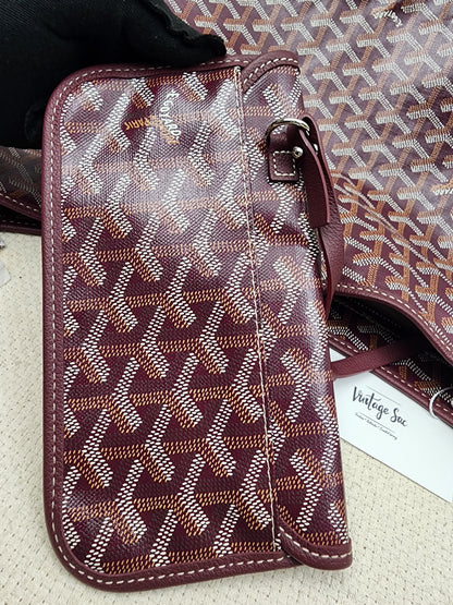 Goyard Burgundy Boheme Hobo
