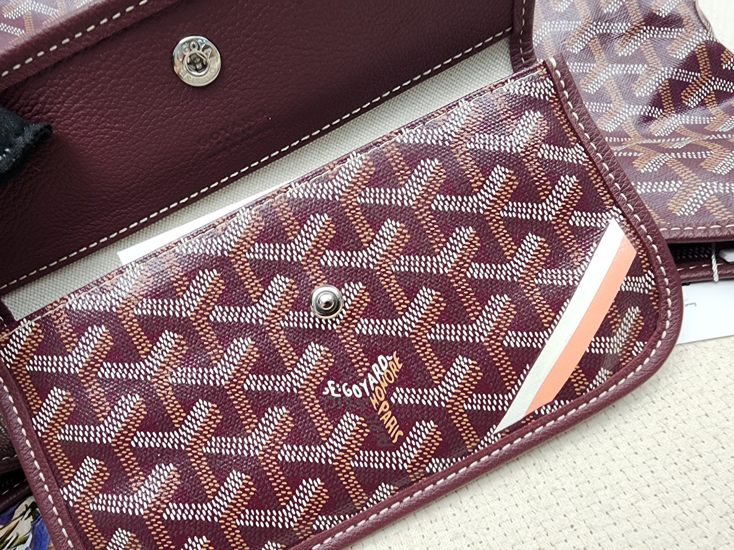 Goyard Burgundy Boheme Hobo
