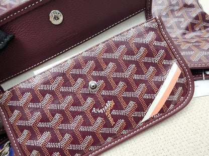 Goyard Burgundy Boheme Hobo