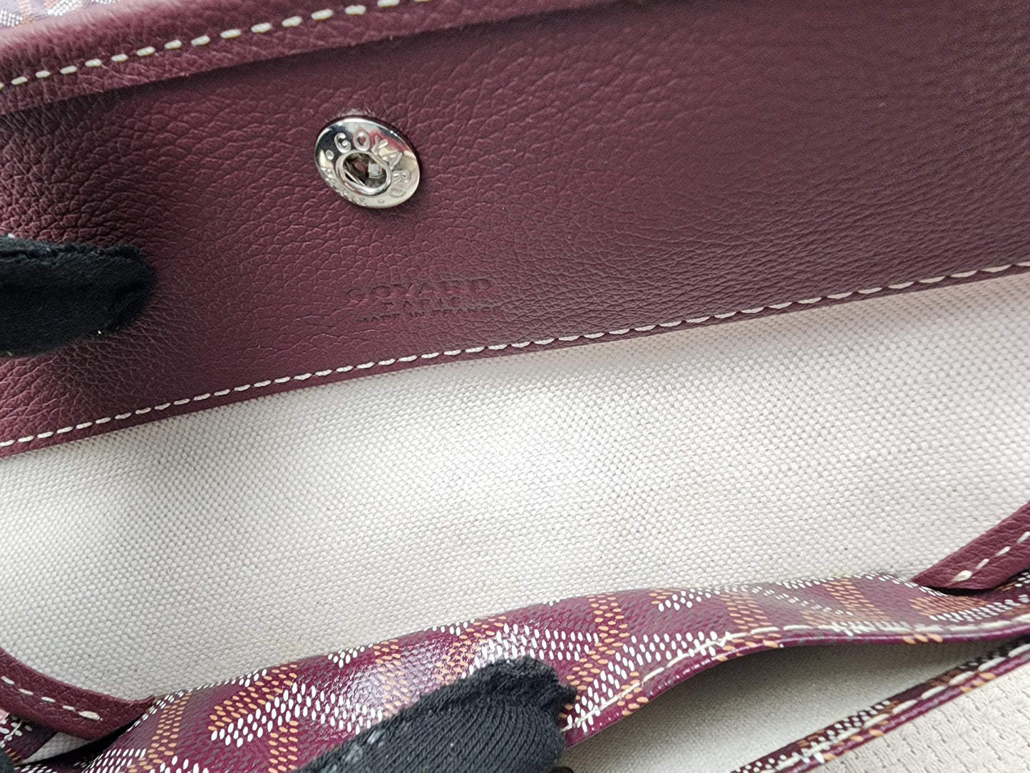 Goyard Burgundy Boheme Hobo