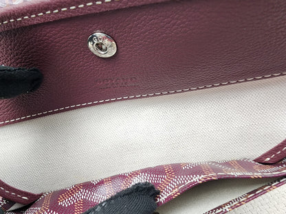Goyard Burgundy Boheme Hobo