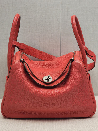Hermes Rouge de Coeur Lindy 26 (PHW)