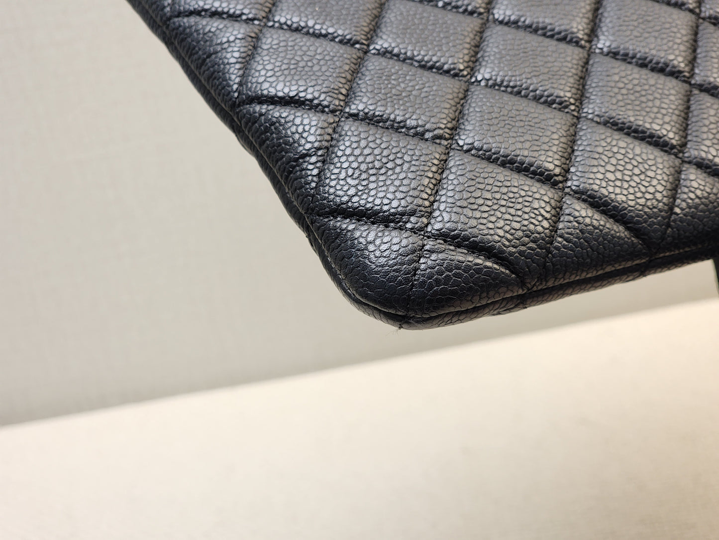 Chanel Black Caviar Large Ocase (GHW)