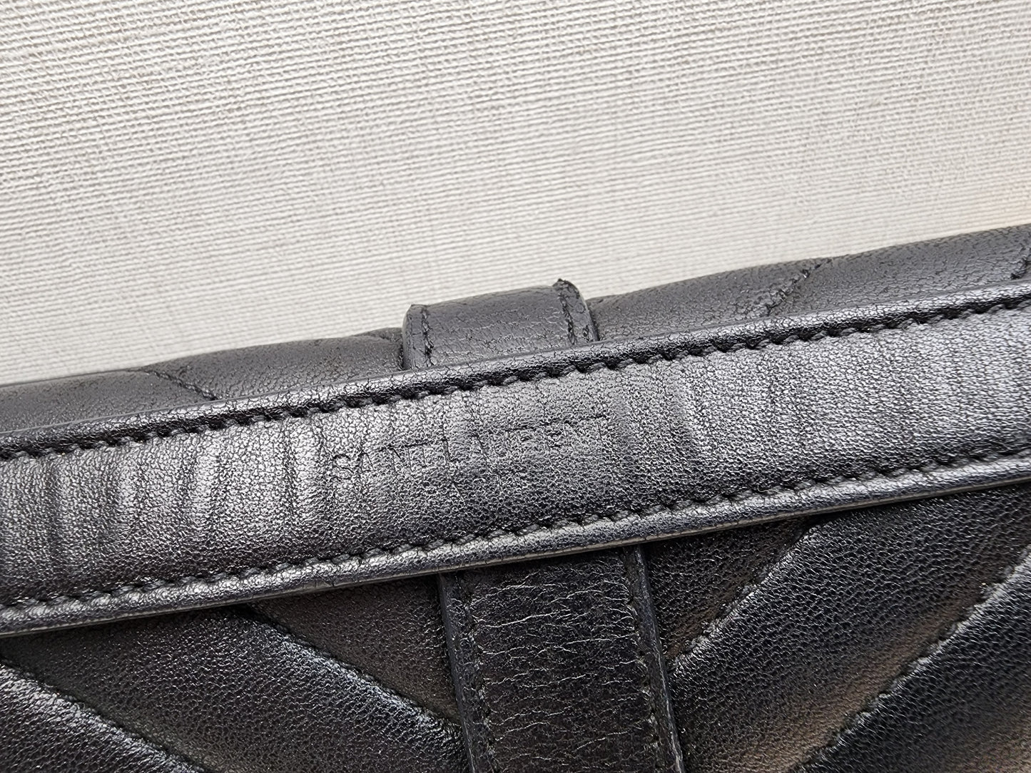 YSL Black Lambskin Medium Envelope Bag (GHW)