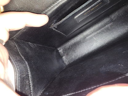 YSL Black Lambskin Medium Envelope Bag (GHW)
