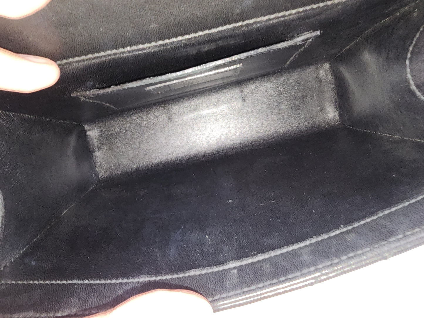YSL Black Lambskin Medium Envelope Bag (GHW)