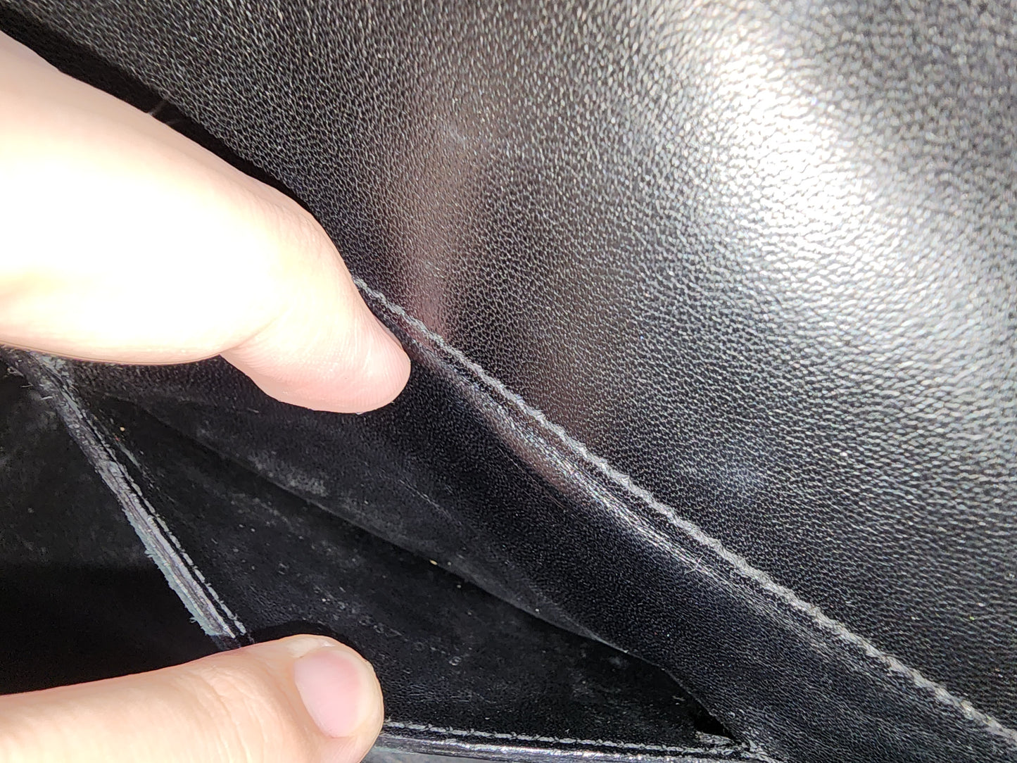 YSL Black Lambskin Medium Envelope Bag (GHW)