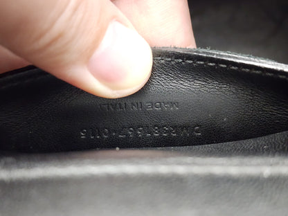 YSL Black Lambskin Medium Envelope Bag (GHW)