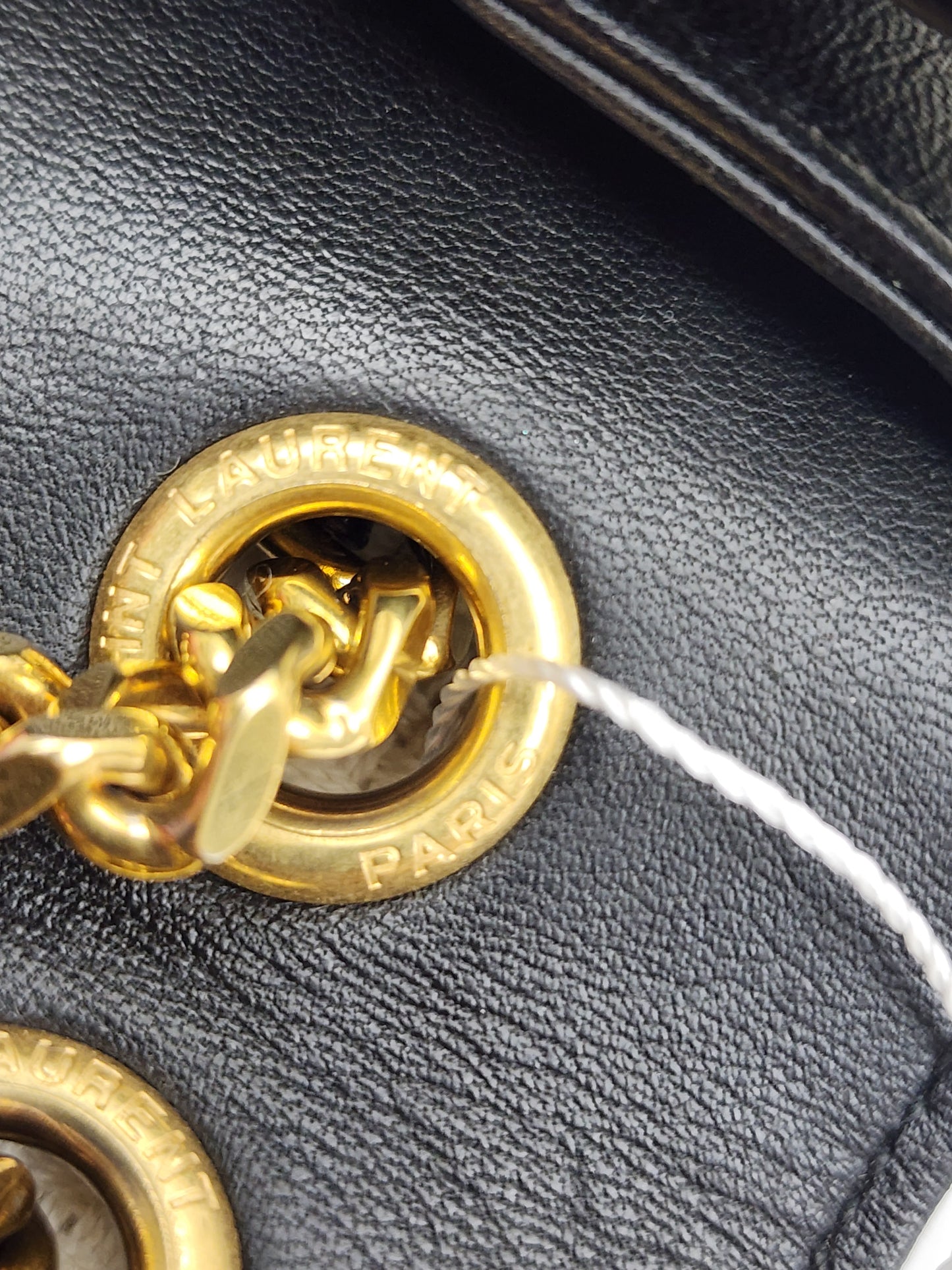 YSL Black Lambskin Medium Envelope Bag (GHW)