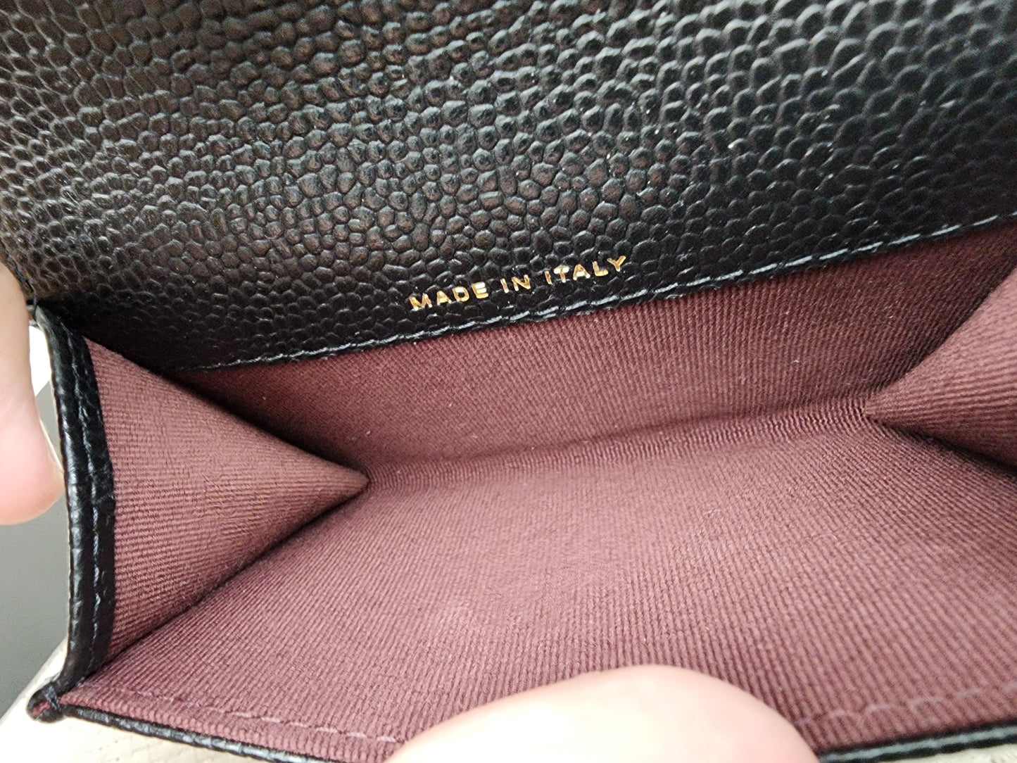 Chanel Black Caviar Classic Flap Card Holder (GHW)