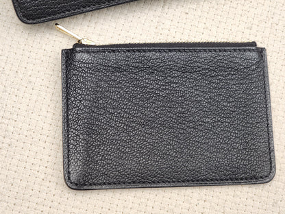 Hermes Noir Roulis Slim Compact Wallet (GHW)