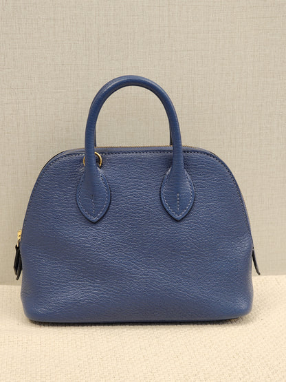 Hermes Blue Brighton Mini Bolide (GHW)
