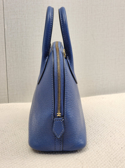 Hermes Blue Brighton Mini Bolide (GHW)
