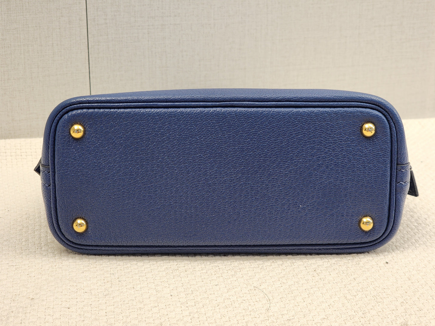 Hermes Blue Brighton Mini Bolide (GHW)