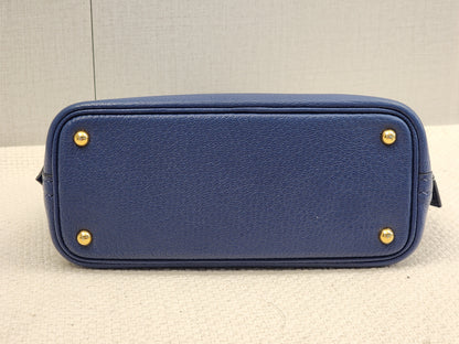Hermes Blue Brighton Mini Bolide (GHW)