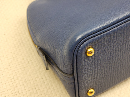 Hermes Blue Brighton Mini Bolide (GHW)