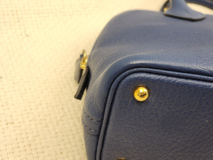Hermes Blue Brighton Mini Bolide (GHW)