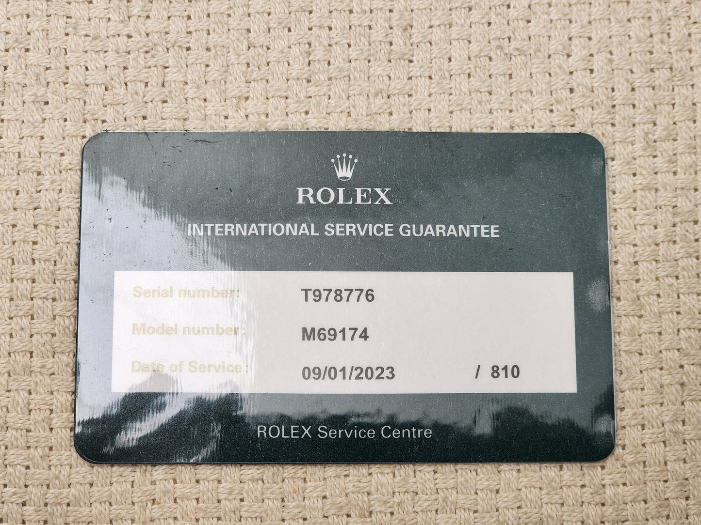 Rolex Steel Black Lady Datejust 26mm Auto Watch 69174