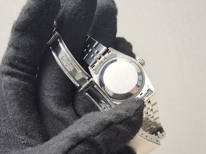 Rolex Steel Black Lady Datejust 26mm Auto Watch 69174