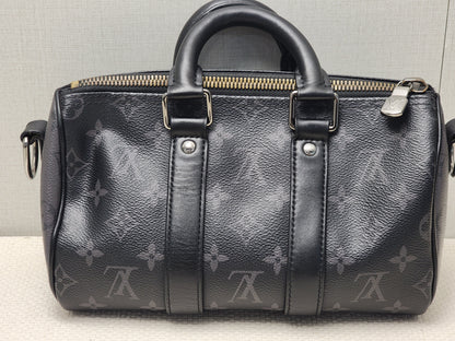 LV Monogram Eclipse Keepall 25