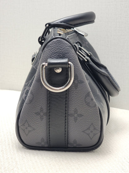 LV Monogram Eclipse Keepall 25
