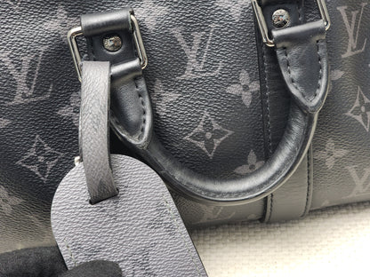 LV Monogram Eclipse Keepall 25