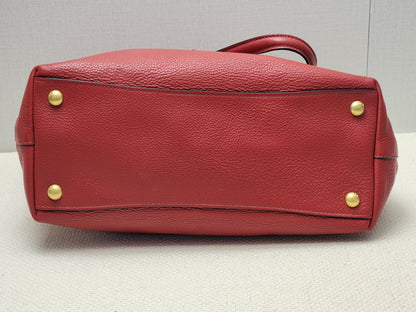 Prada Red Vitello Daino Tote Bag