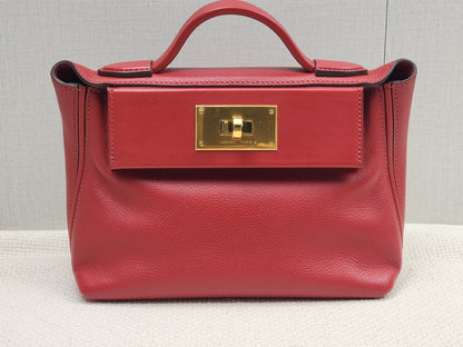 Hermes Rouge Piment Mini 2424 (GHW)