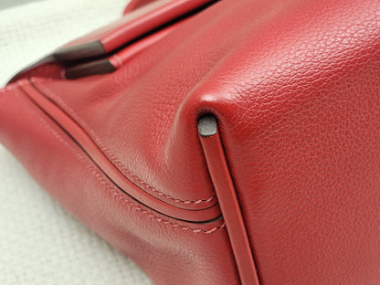 Hermes Rouge Piment Mini 2424 (GHW)