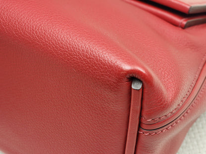 Hermes Rouge Piment Mini 2424 (GHW)
