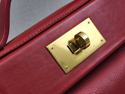 Hermes Rouge Piment Mini 2424 (GHW)
