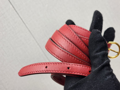 Hermes Rouge Piment Mini 2424 (GHW)