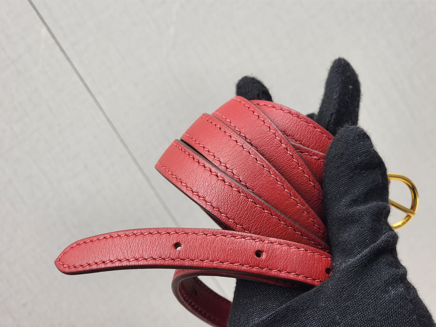 Hermes Rouge Piment Mini 2424 (GHW)