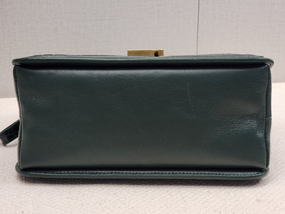 Balenciaga Green Croc Embossed Top Handle Bag (GHW)