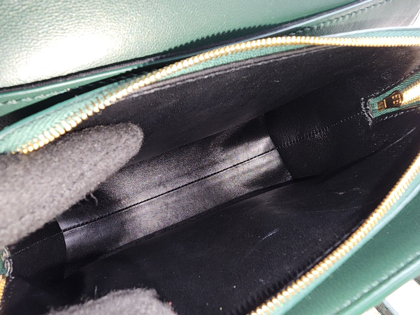 Balenciaga Green Croc Embossed Top Handle Bag (GHW)