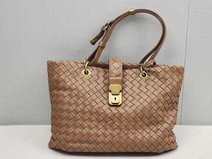 Bottega Veneta Brown Nappa Small Intrecciato Capri Bag&nbsp;
