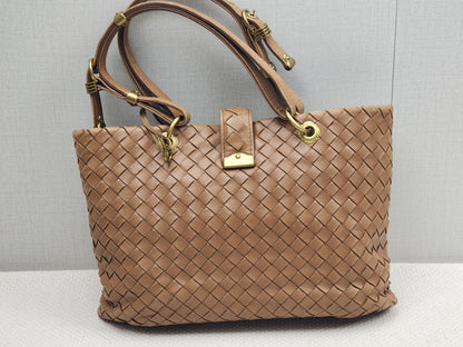 Bottega Veneta Brown Nappa Small Intrecciato Capri Bag&nbsp;